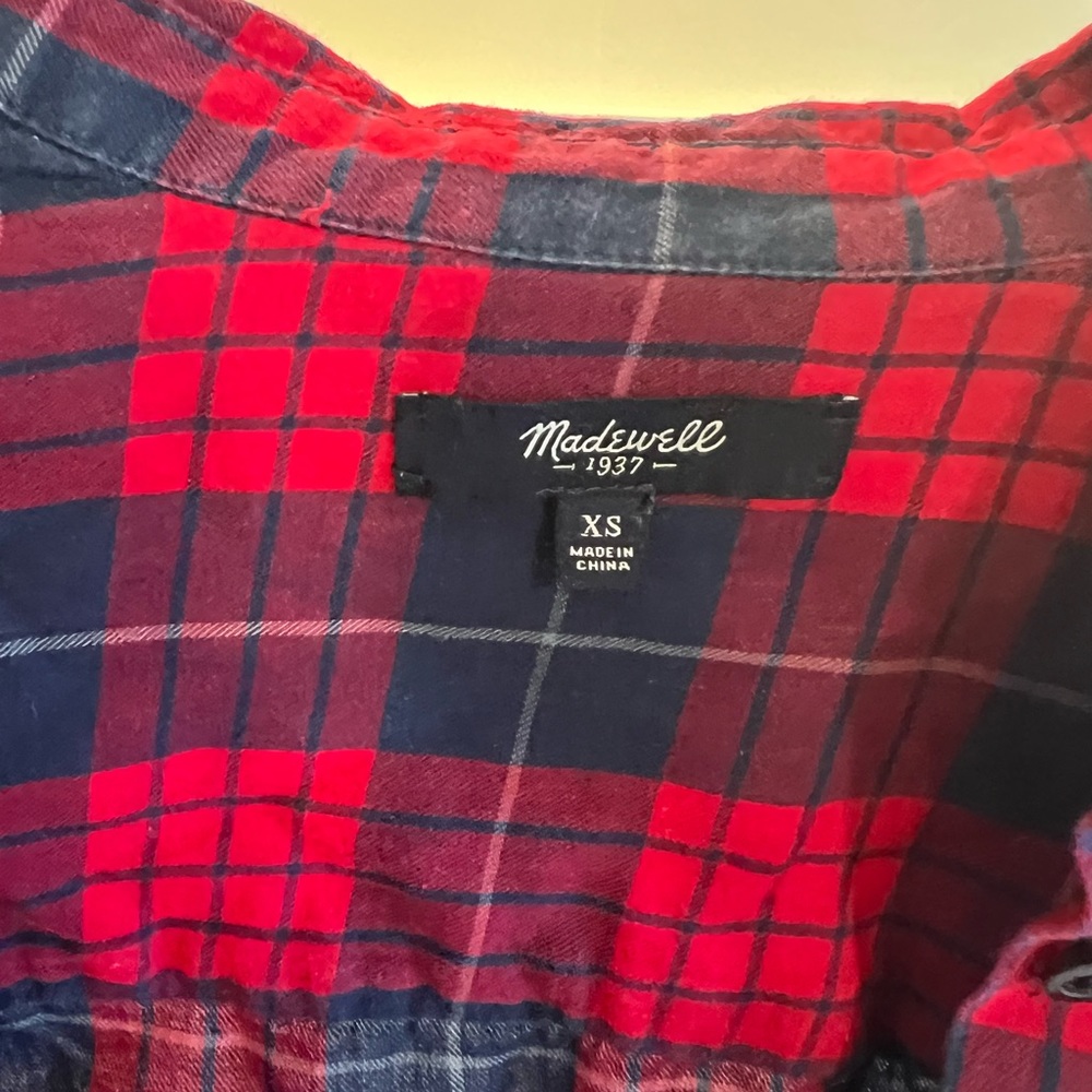 Red and blue plaid